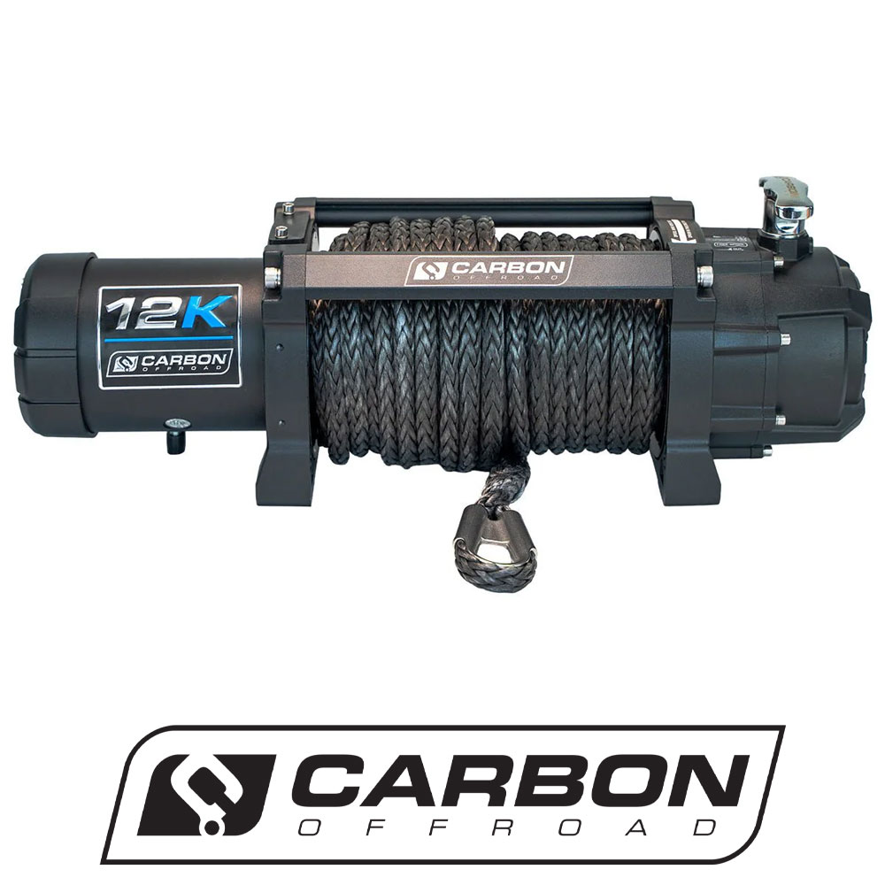 Carbon 12K - 12000lb Winch V3X - BYO Hook